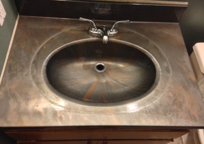 One Piece Bathroom Sink