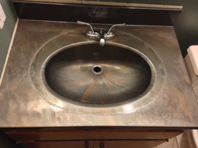 One Piece Bathroom Sink